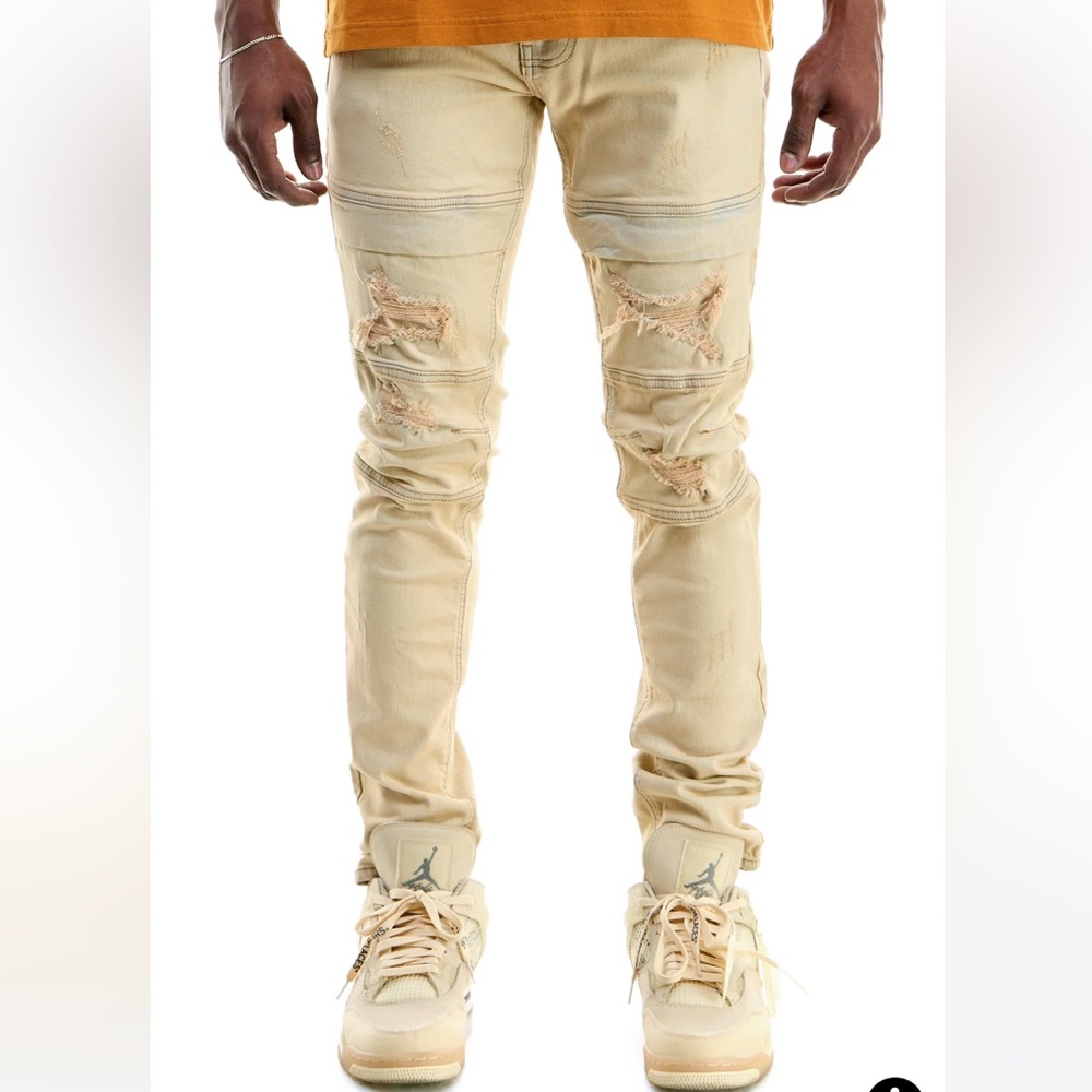 KDNK Distressed Skinny Jeans - Picture 1 of 10